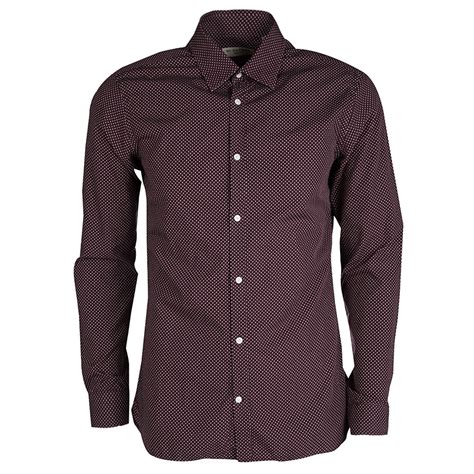 burberry dotted linen shirt|Burberry men long sleeve shirt.